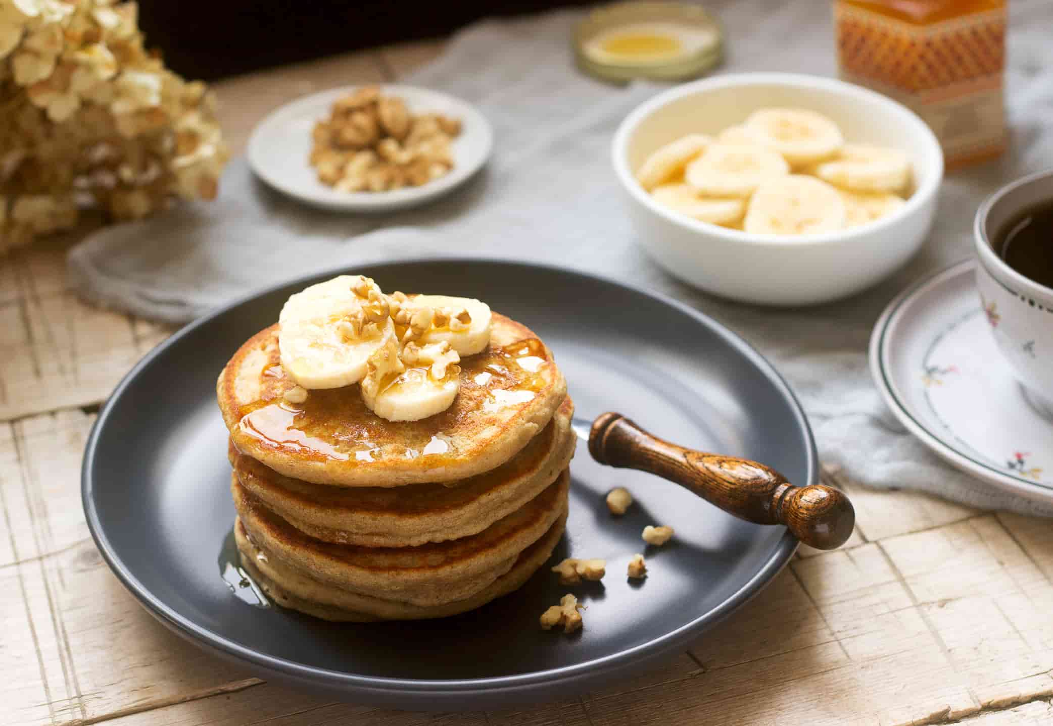 Εύκολα Pancakes με μπανάνα